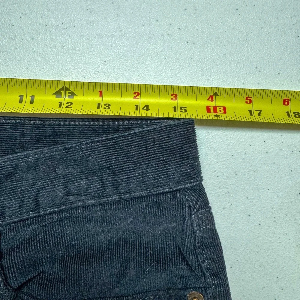 Banana Republic Corduroy Pants Mens 30x32 Black Slim Fit Washwell Stretch Casual